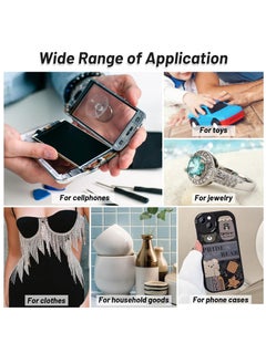 Excefore 2 x 110ML T 7000 Pone Repair Glue, Multipurpose T-7000 Super Glue Semi Fluid Black Adhesive for Phone Screen Repair, Craft, Wooden, Leather, Shoes, Jewelry Making  - Image 4