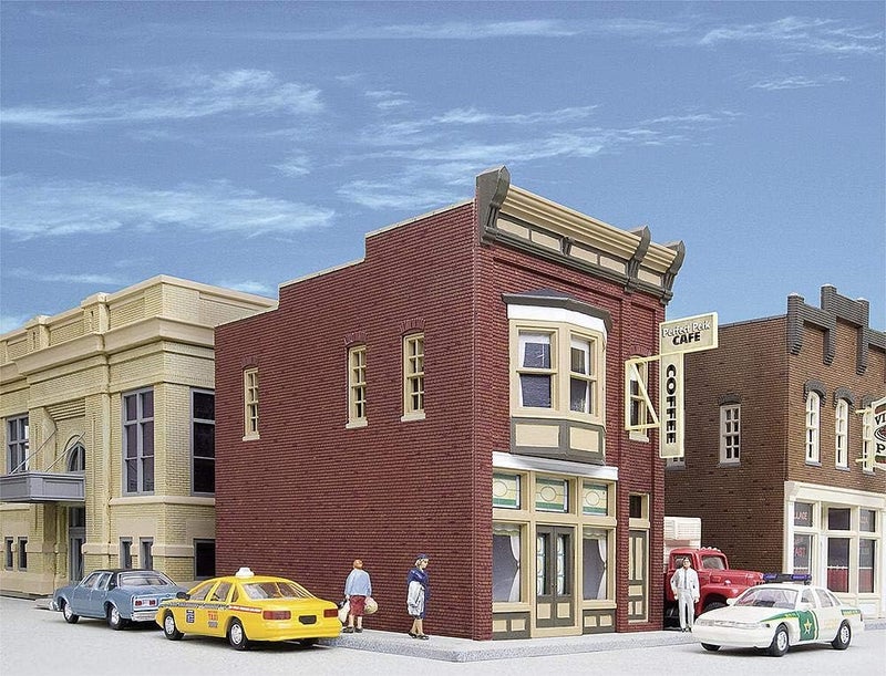 Walthers Cornerstone Perfect Perk Cafe Model Kit - 3-1/8 x 5-1/2 x 4-1/2 Inches