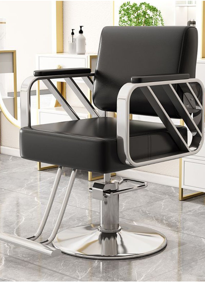 ETG Barber Chair, Salon Chair for Hair Stylist Hydraulic Barber Chair for Hair Salon Shop, Salon Chair 360 Degrees Rolling Swivel Hair Styling Chair, Adjustable Height Hair Stylist Tattoo Salon Equipment  - Image 1
