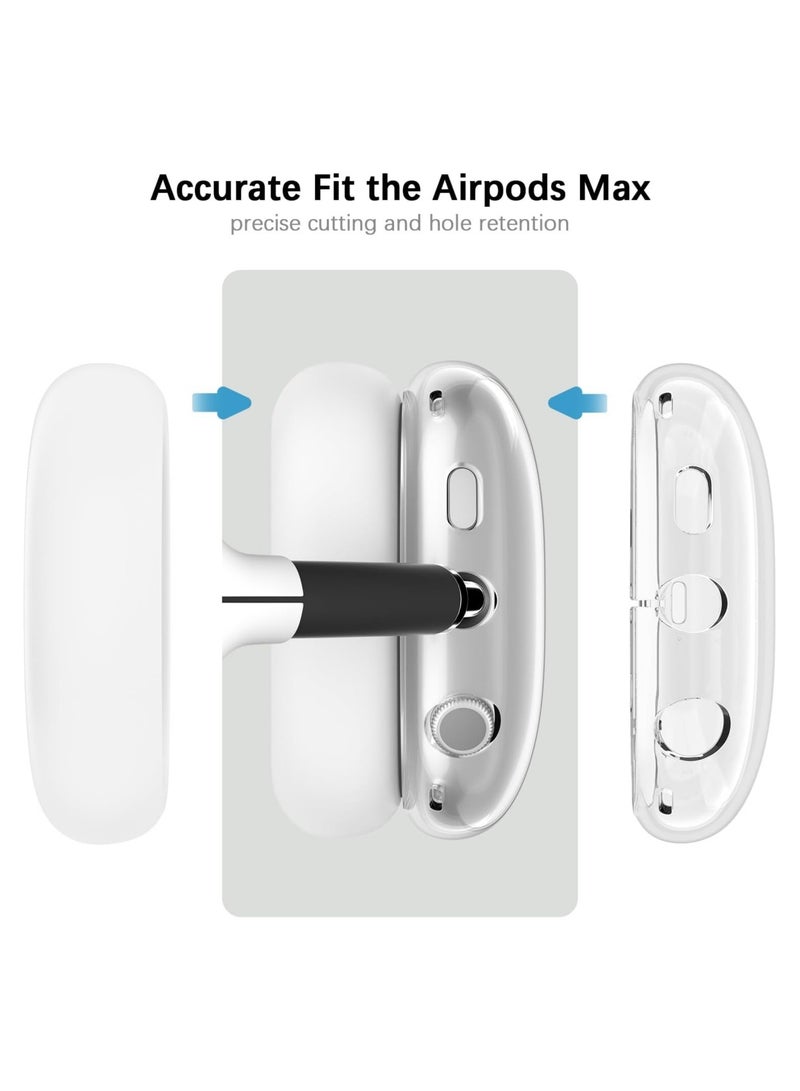AROAQ Suitable for Airpods Max Protective Cover Apple Max Earphone Shell Solid Color Silicone Soft Shell Earphone Cover Three-Piece Set  - Image 5