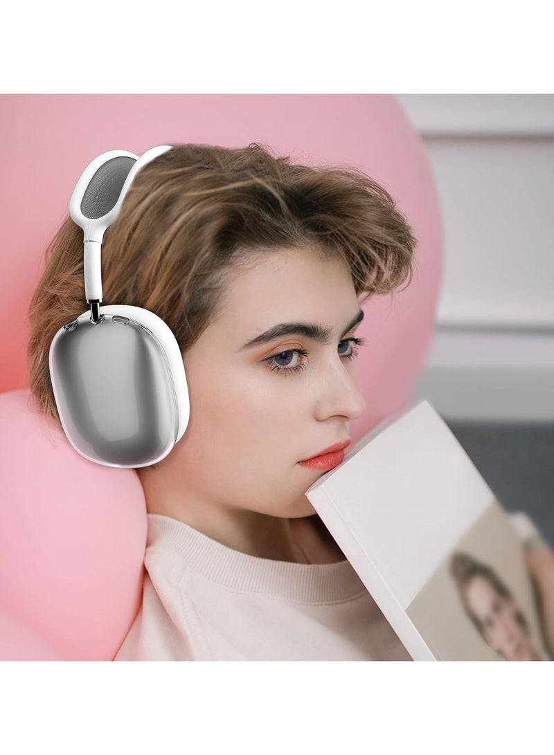 AROAQ Suitable for Airpods Max Protective Cover Apple Max Earphone Shell Solid Color Silicone Soft Shell Earphone Cover Three-Piece Set  - Image 4