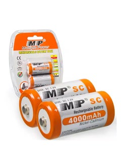 MP MP Sub C 1.2V 4000mAh SC Ni-Cd Rechargeable Battery – High Capacity, Long Cycle Life – for Power Tools, Toys, Solar Storage & More  - Image 1