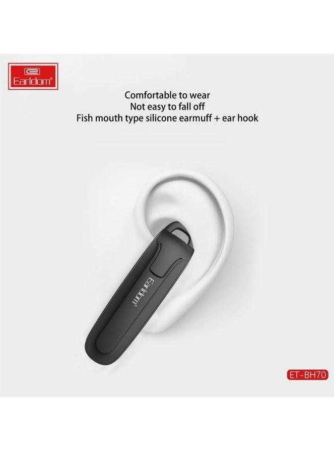 Generic - Business In-Ear Bluetooth Headset - model – BH70 - Black - Image 1