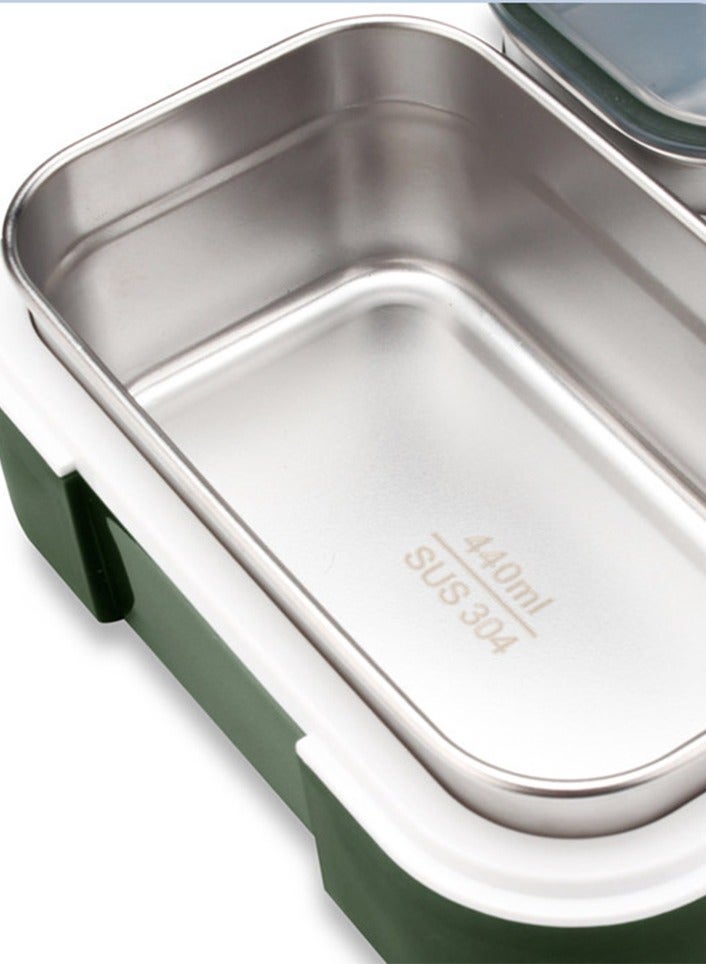 صندوق بينتو مربع الغداء للبالغين الأطفال الفولاذ المقاوم للصدأ 1060ML مربع بينتو الغداء للأولاد البنات تسرب مربع الغداء مع حقيبة الغداء على الذهاب وجبة ميكروويف آمنة - Image 4