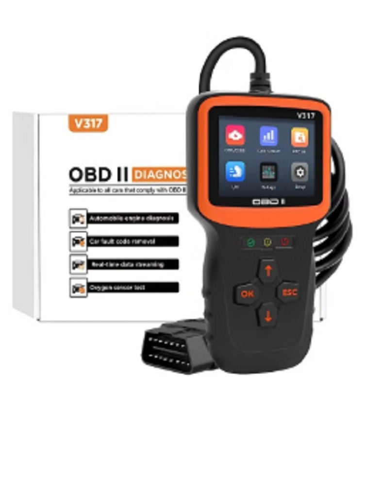 OBD2 Scanner Diagnostic Tool, Vehicle Check Engine Code Readers with Reset and I/M Readiness and More, Car OBDII/EOBD Diagnostic Scan Tool for All Vehicles After 1996 - Image 2