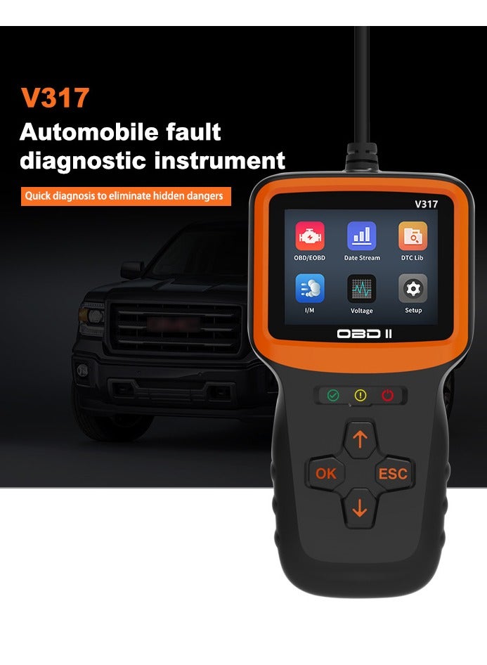 OBD2 Scanner Diagnostic Tool, Vehicle Check Engine Code Readers with Reset and I/M Readiness and More, Car OBDII/EOBD Diagnostic Scan Tool for All Vehicles After 1996 - Image 4