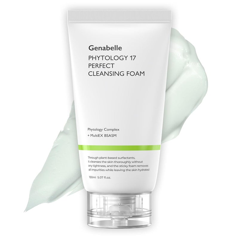 Phytology 17 Perfect Cleansing Foam  SkinSoothing Gentle CoconutDerived Cleanser Luxurious Rich Foam for Deep Cleansing Pore Cleansing  Soothing Sensitive Skin