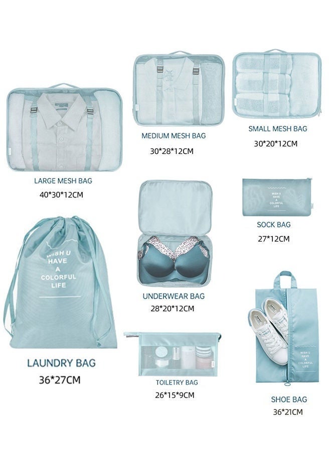 Arabest 8 PCS Packing Cube Luggage Organizers Set, Travel Packing Bags, Suitcase Bag Set, Travel Accessories Essentials - Image 2