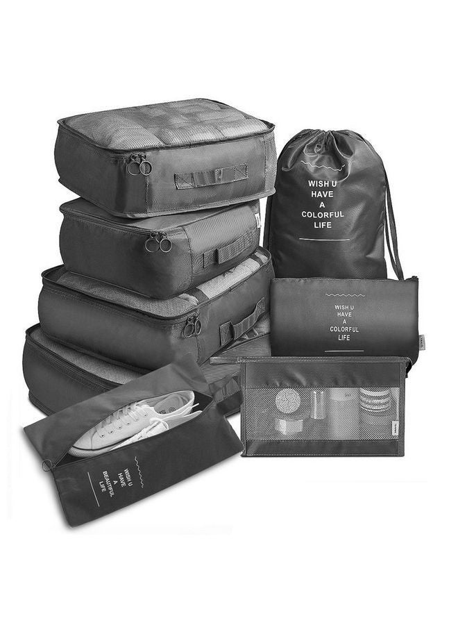 Arabest 8 PCS Packing Cube Luggage Organizers Set, Travel Packing Bags, Suitcase Bag Set, Travel Accessories Essentials - Image 1