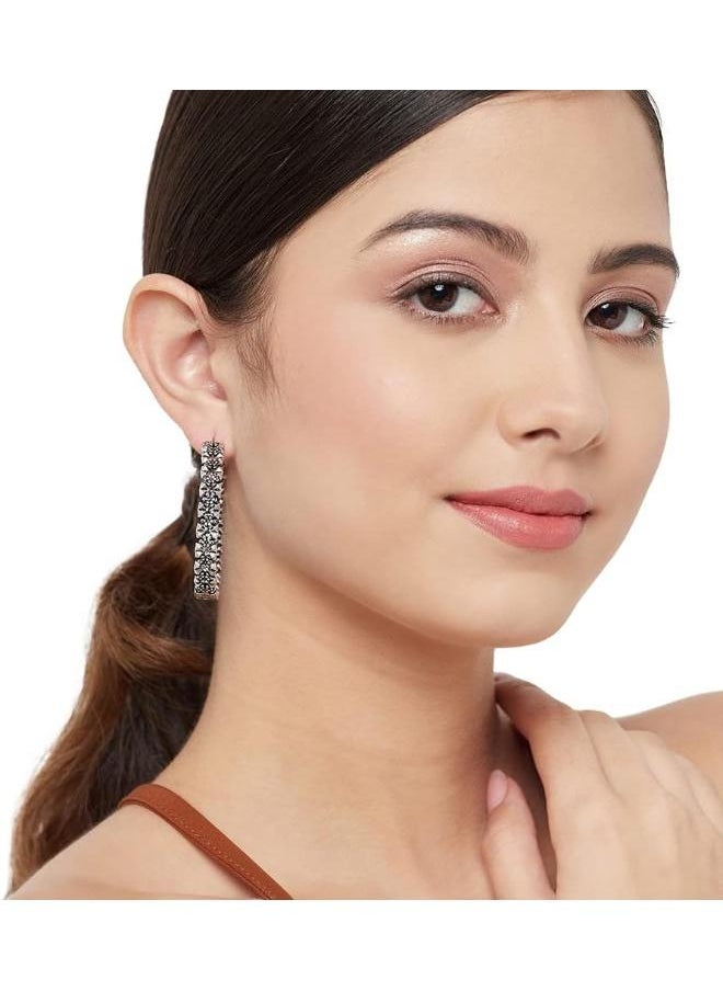 VOYLLA - Fashion Trendy Hoops Brass Earrings - Image 1