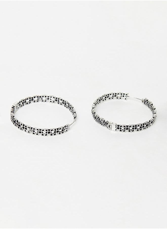 VOYLLA - Fashion Trendy Hoops Brass Earrings - Image 1