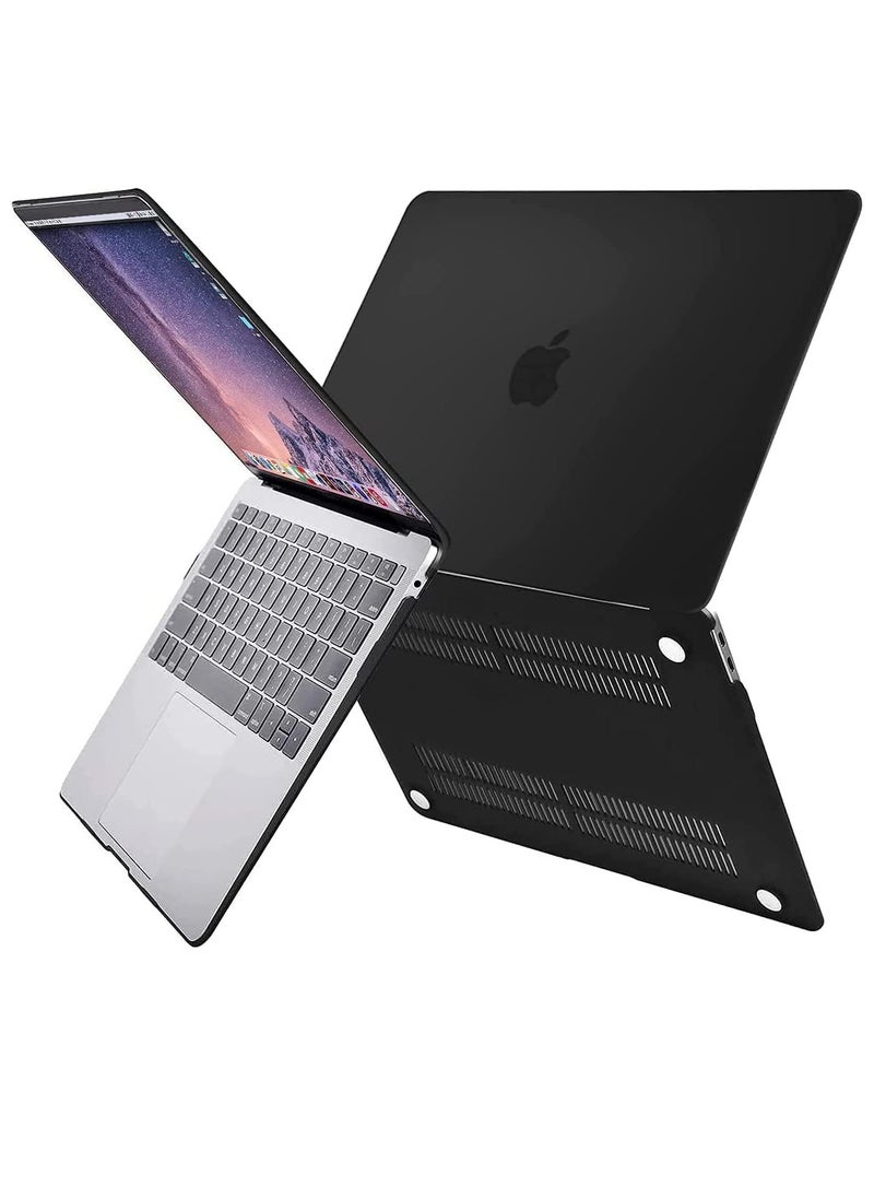 Generic MacBook Air 13 Inch Case 2020 2019 2018 Release A2337 M1 A2179 A1932 | pc Heavy Duty Slim Hard Protective Cover with Fold Kickstand for MacBook Air 13 Inch Retina with Touch ID | Black  - Image 4