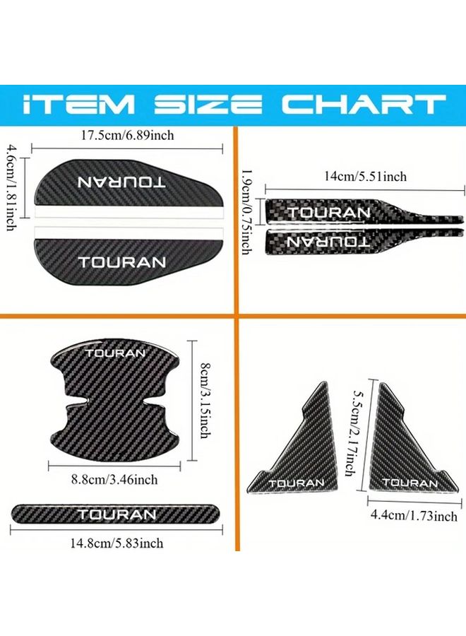 14pcs Car Stickers Protection Kit With Sunshade Anti Collision Door Protectors - Image 2