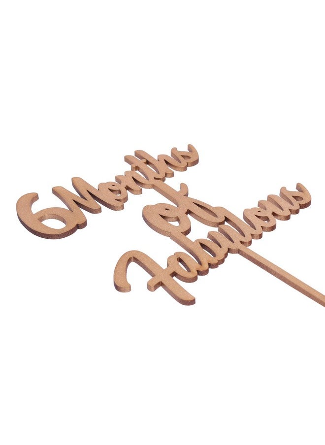 Funcart Funcart 6th Months of Fabulous Golden Cake Topper  - Image 4