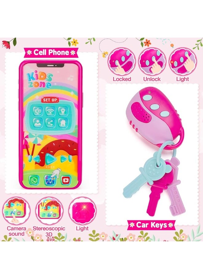 Officygnet Officygnet Play Purse Toy for Girls 1 2 3 Years Old Toddler Purse Girl Toys with Pretend Makeup Kit Princess Pretend Play Toys for Little Girls Birthday for Toddler Girls Age 23  - Image 2