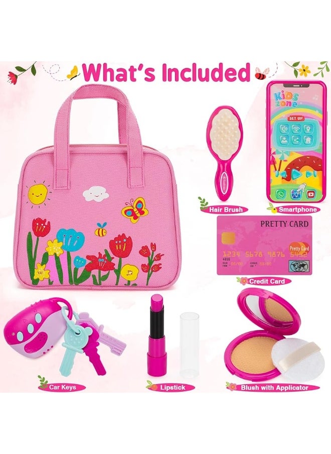 Officygnet Officygnet Play Purse Toy for Girls 1 2 3 Years Old Toddler Purse Girl Toys with Pretend Makeup Kit Princess Pretend Play Toys for Little Girls Birthday for Toddler Girls Age 23  - Image 4