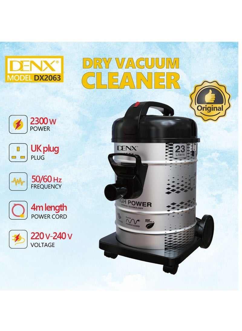 Denx DX2063 2300W 23L Dry Cleaning Vacuum Cleaner - Image 1