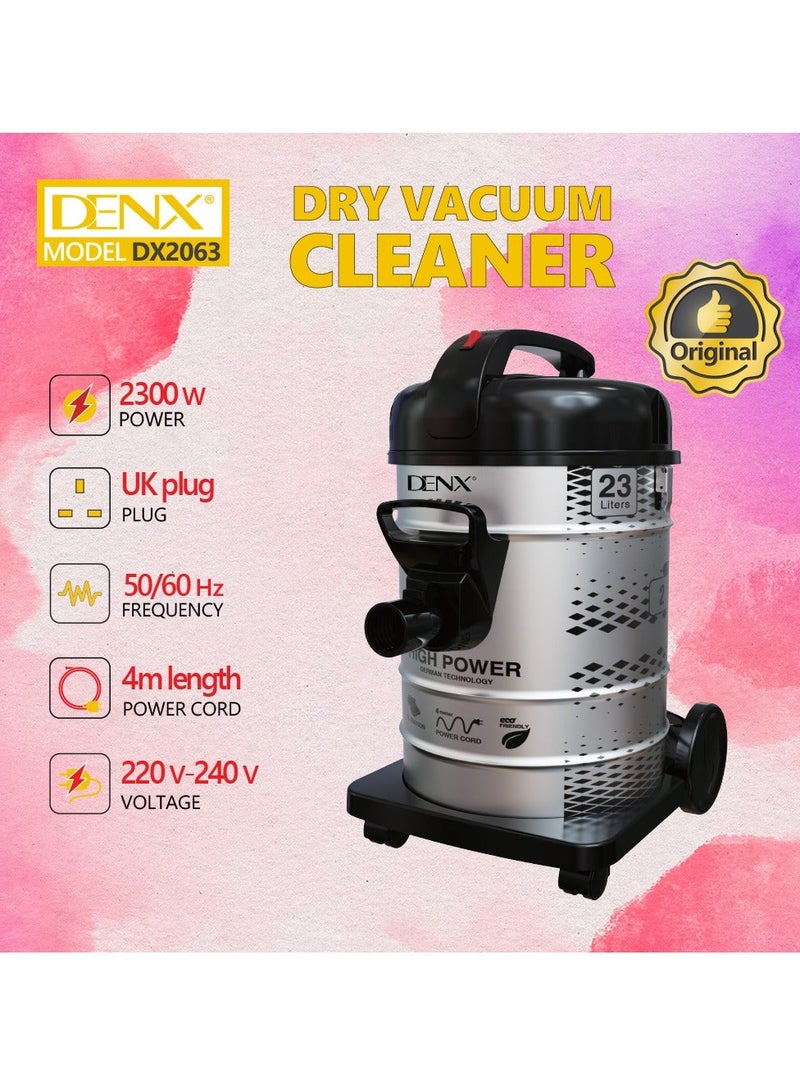 Denx DX2063 2300W 23L Dry Cleaning Vacuum Cleaner - Image 3
