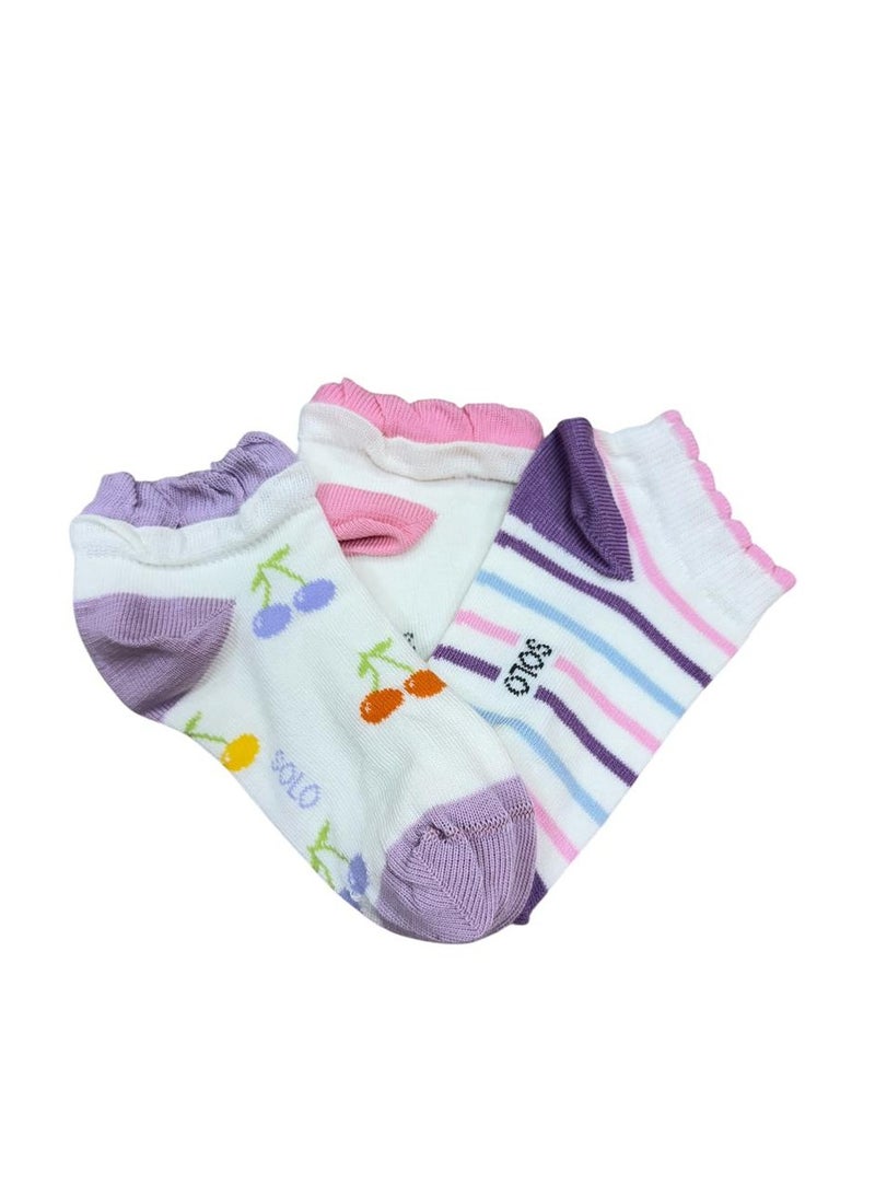 Solo Kids Girl Sneaker Designed Pack 3  - Image 3