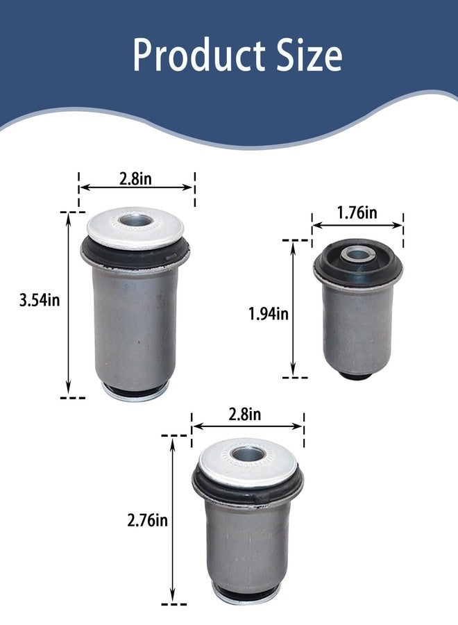 FZJDSD Front Suspension Kit 8PCS Front Upper & Lower Control Arm Bushing Kit Compatible with TOYOTA TUNDRA 2WD/4WD 2000-2006 SEQUOIA 2WD/4WD 2001-2007# 48632-34010 48654-34010 48654-34020 48655-34020 - Image 2