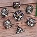 Maywin Inlay Metal Dice Set 7pcs Heavy Zinc Alloy DND RPG Dice for Tabletop Games - Image 4