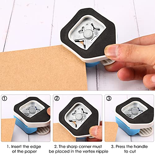 LOONENG 3 Way Rounded Corner Punch, 4mm, 7mm, 10mm 3 in 1 Corner Cutter for Paper Crafts, Laminator, Cardstock, DIY Projects, Photocards, Card Making and Scrapbooking - Image 4