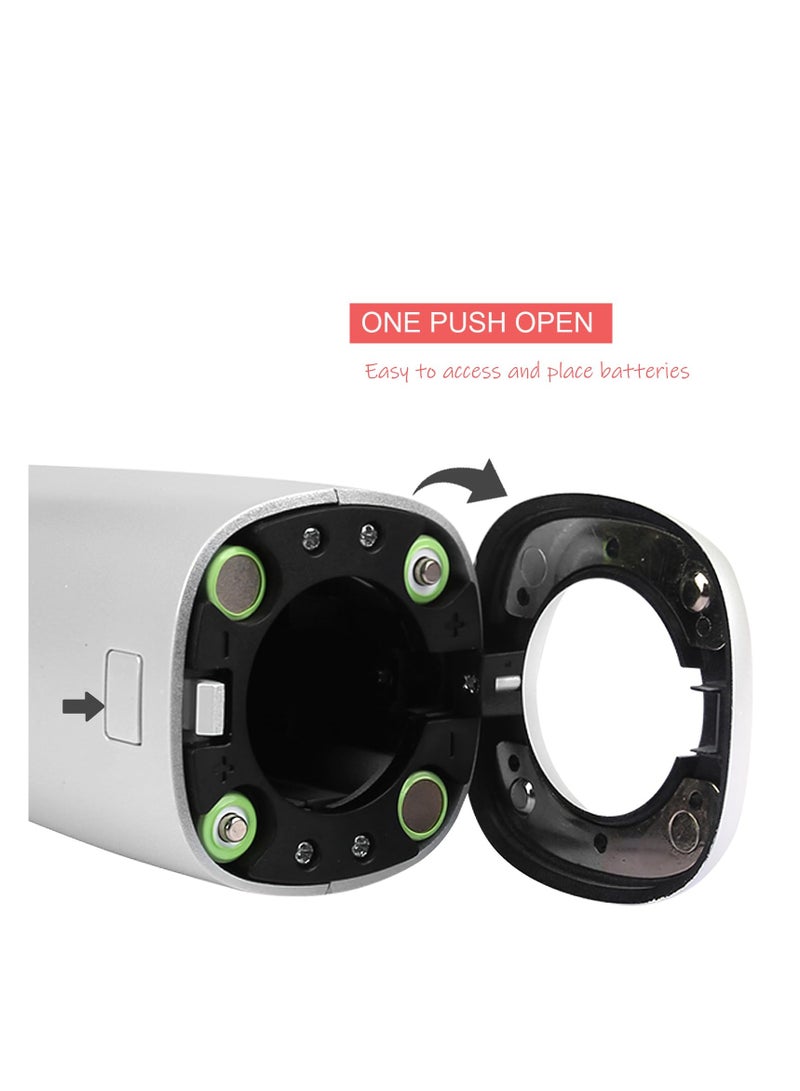 SYOSI Electric Wine Opener, Cordless Electric Corkscrew, One-Click Button, Reusable Automatic Corkscrew Wine Opener for Wine Lovers Gifts Home Kitchen Party Bar Wedding. Wine Gifts for Men. (White) - Image 3