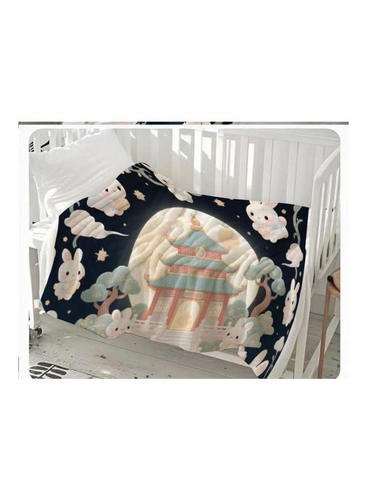 عام بطانية رقيقة من الفانيلا الكرتونية للأطفال أو الطلاب (دافئة ومريحة ومناسبة للنوم والألعاب) 100 سم * 150 سم - 71 - Image 3