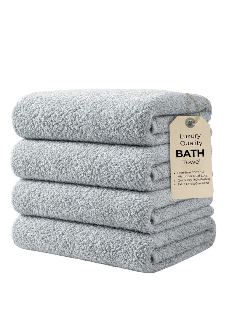 Pearl Coast International Luxury Hotel Bath Towel 500 GSM – Ultra Absorbent Quick Dry, Soft Cotton Blend, Large 90x170 cm – Premium Spa Towel - Image 2