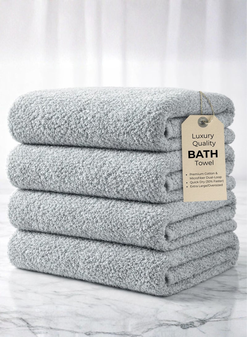 Pearl Coast International Luxury Hotel Bath Towel 500 GSM – Ultra Absorbent Quick Dry, Soft Cotton Blend, Large 90x170 cm – Premium Spa Towel - Image 1