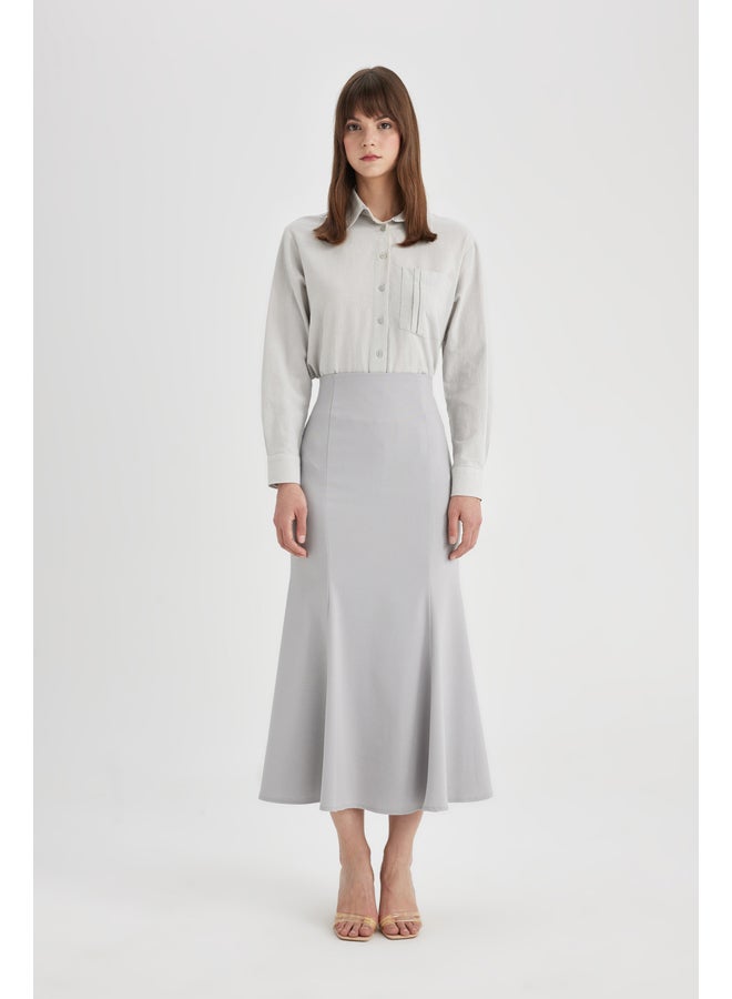 DeFacto Woman Pencil Woven Skirt  - Image 3