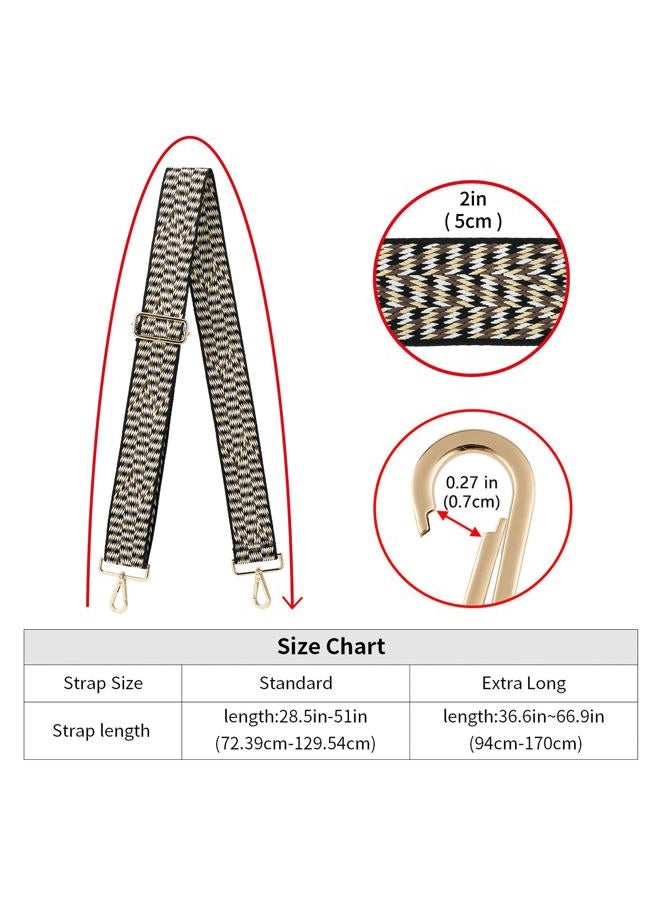 ZOOEASS Wide Shoulder Strap Adjustable Replacement Belt Crossbody Canvas Bag Handbag, Wide: 1.97"(5cm)bohemia4, Wide:1.97"(5cm) - Image 4
