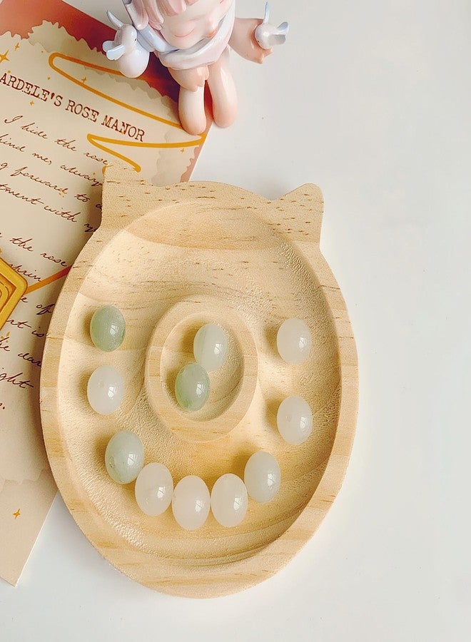 URTERYSER Natural Wood Board Plate Beading Tray Jewelry Measuring Tools Craft Gift Bracelet Stand Store Display Plate for Table Beading Tray - Image 5