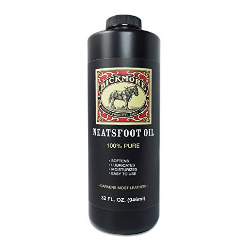 Bickmore 100% Pure Neatsfoot Oil 8 oz - Leather Conditioner and Wood Finish - Works Great on Leather Boots, Shoes, Baseball Gloves, Saddles, Harnesses & Other Horse Tack - Image 1