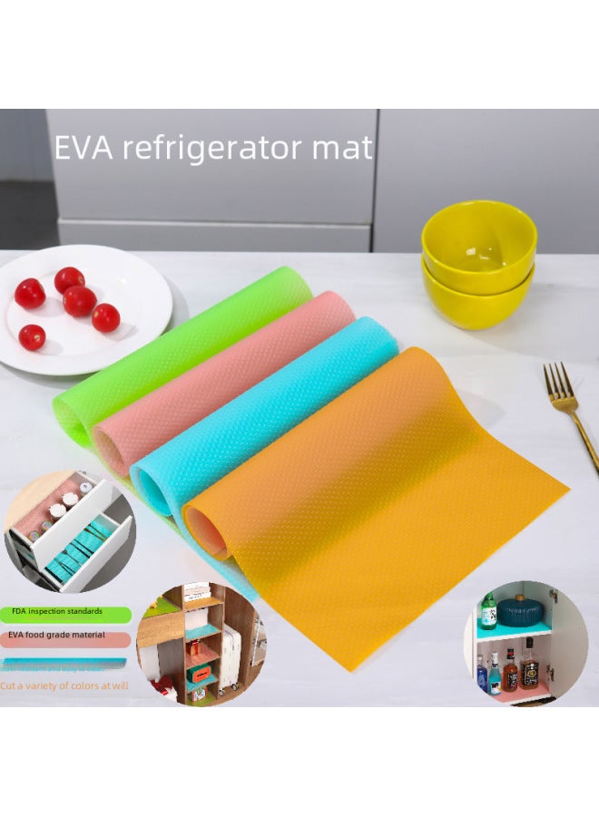 Eva Fridge Mat Oil-resistant Cuttable Cabinet Drawer Mat Easy-to-clean Dining Heat-insulating Cup-Color:White-Specifications:4 Pieces Of OPP Bag (45*29cm)  - Image 2