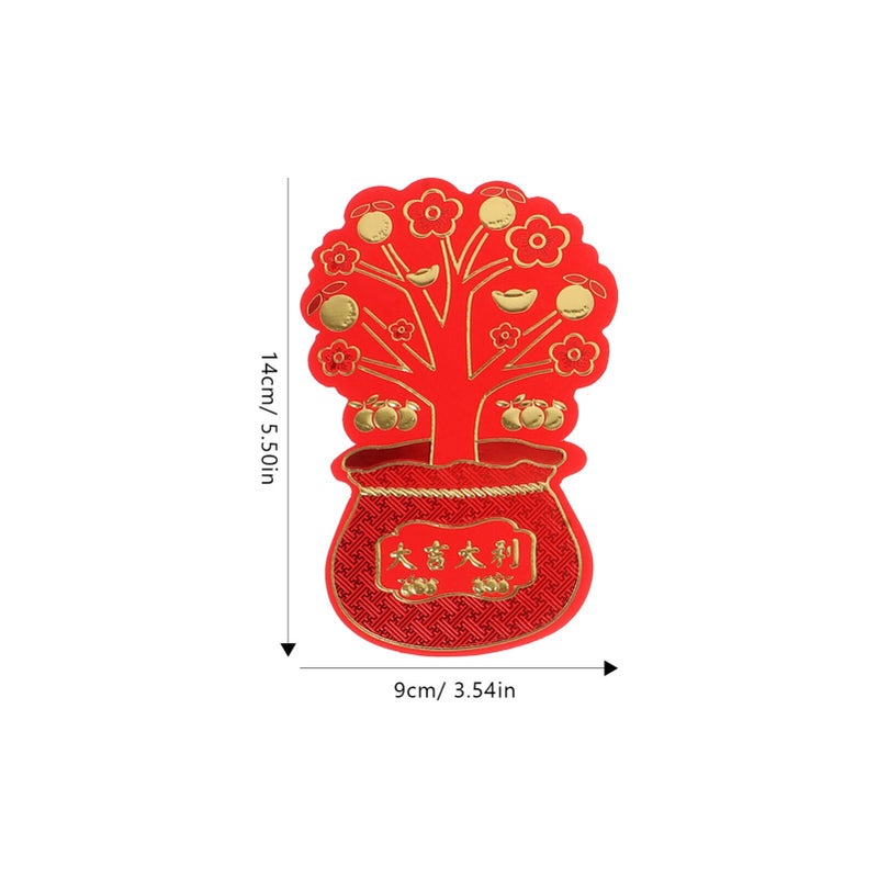 Chinese Lunar Year Red Envelopes 16pcs Mixed Designs Sturdy for Lucky Money Gifting - Image 5