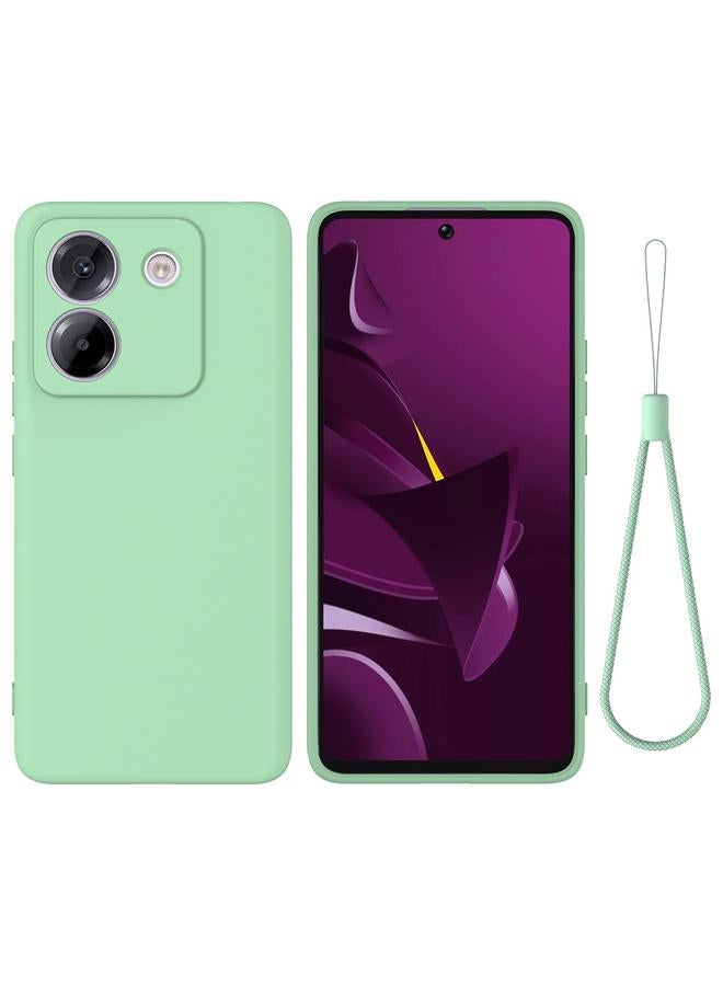 Case For Xiaomi Poco M7 Pro 5G Solid Color Liquid Silicone Dropproof Full Coverage Phone Case