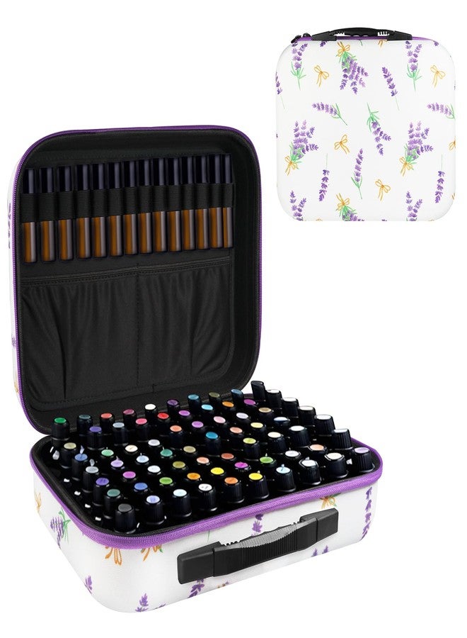 ZORETCO EVA Essential Oil Storage Carrying Case, 70 Bottles, Essential Oils Box for 5ml- 15ml Roller Bottles Travel Storage Organizer Bag with Labels & Bottle Opener for doTERRA & Young Living - Image 1
