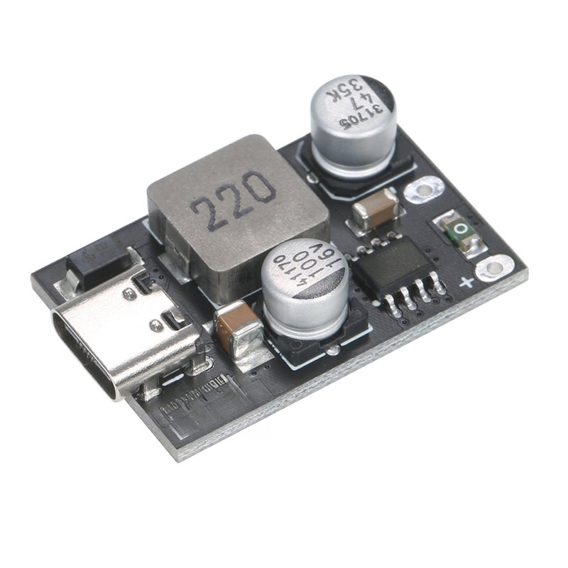 محول باك من النوع Type-C مع معيار تحميل سريع QC3.0 و PD2.0/PD3.0 و PPS - وحدة إمداد طاقة - محول خفض جهد - وحدة تنظيم الجهد المستمر من 8 فولت إلى 32 فولت إلى 3 فولت إلى 12 فولت - تدعم الشحن السريع - Image 1