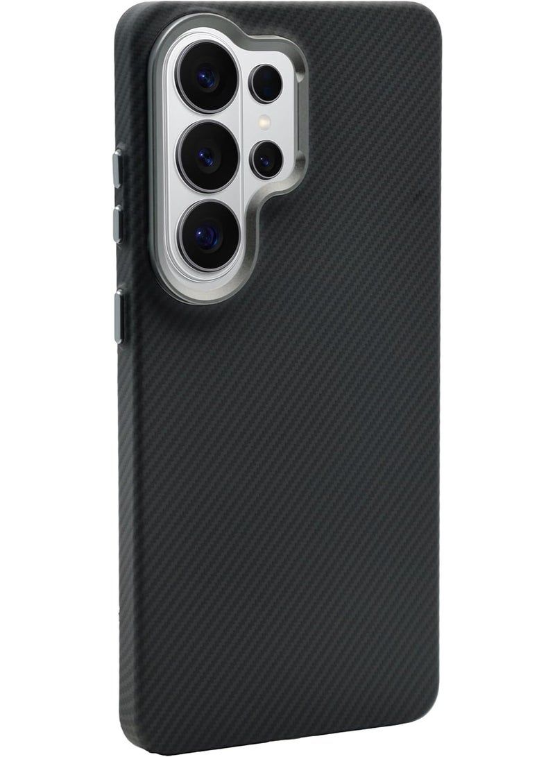 Phoni Slim-Fit Case for Samsung S26 Ultra Case,Thin Protective Cover, Pattern, Tactile Anti-Slip Grip, Shockproof Lightweight Durable Phone Case - Classic Carbon - Image 1