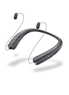 Bluetooth Headphones Speaker 2 in 1 In-Ear Neckband Wireless with Retractable Earbuds 3D Stereo Sweatproof for Running