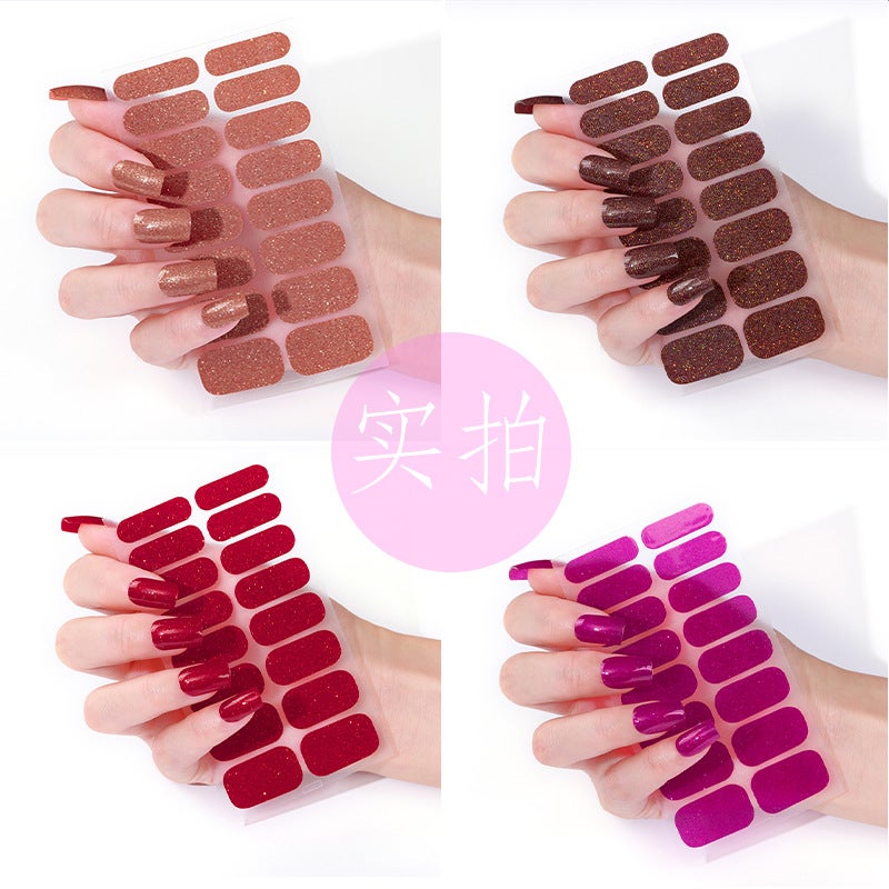 Zhengxiang Solid Glitter Nail Art Stickers - Image 5