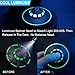 Anzmtosn Cool UFO Fidget Spinner Metal Glow in The Dark Luminous Spaceship Steel Spinner Gift for Kids Adults Stress Anxiety Relief Toy for Teens Finger Hand Spinner Desk Toy for Home Office Classroom - Image 3