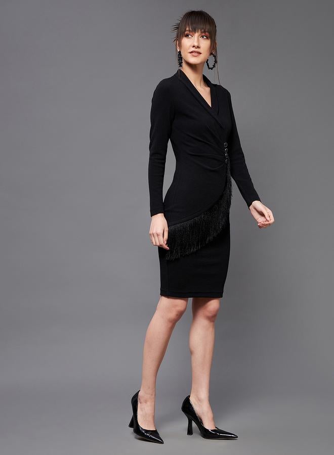 Miss Chase Fringe Detail Dress - Image 3