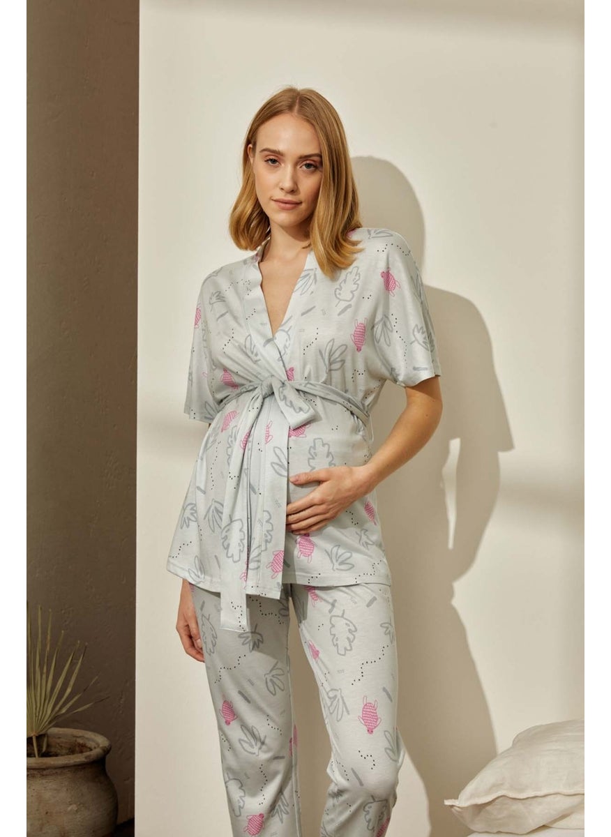 Women's Maternity Cotton Kimono Pajama Top - pzsku/Z5F53BDAC282E843DB587Z/45/_/1733940982/0833f2cb-088a-45ec-9049-1793b6af7a28