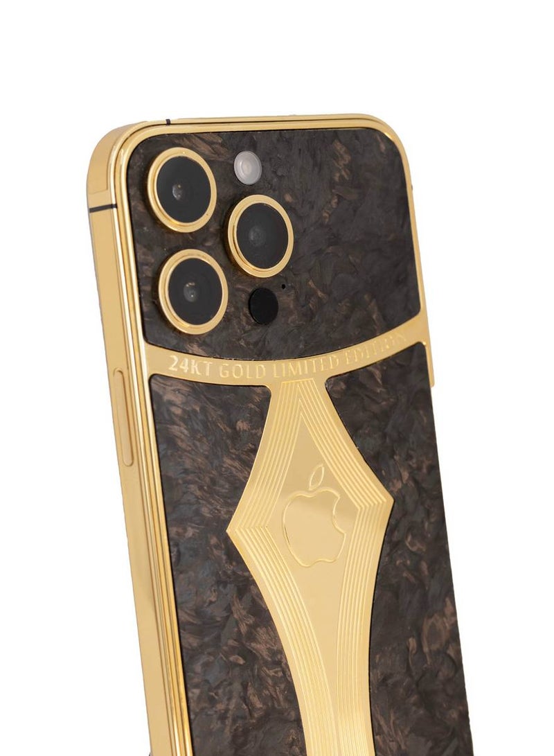 CAVIAR Caviar Luxury 24k Gold Plated Frame Customized iPhone 15 Pro 1 TB Gold Titanium Carbon Fiber  - Image 4