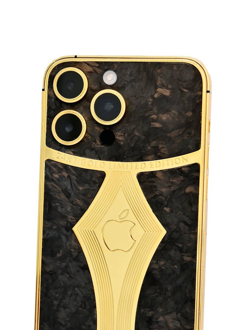 CAVIAR Caviar Luxury 24k Gold Plated Frame Customized iPhone 15 Pro 1 TB Gold Titanium Carbon Fiber  - Image 3