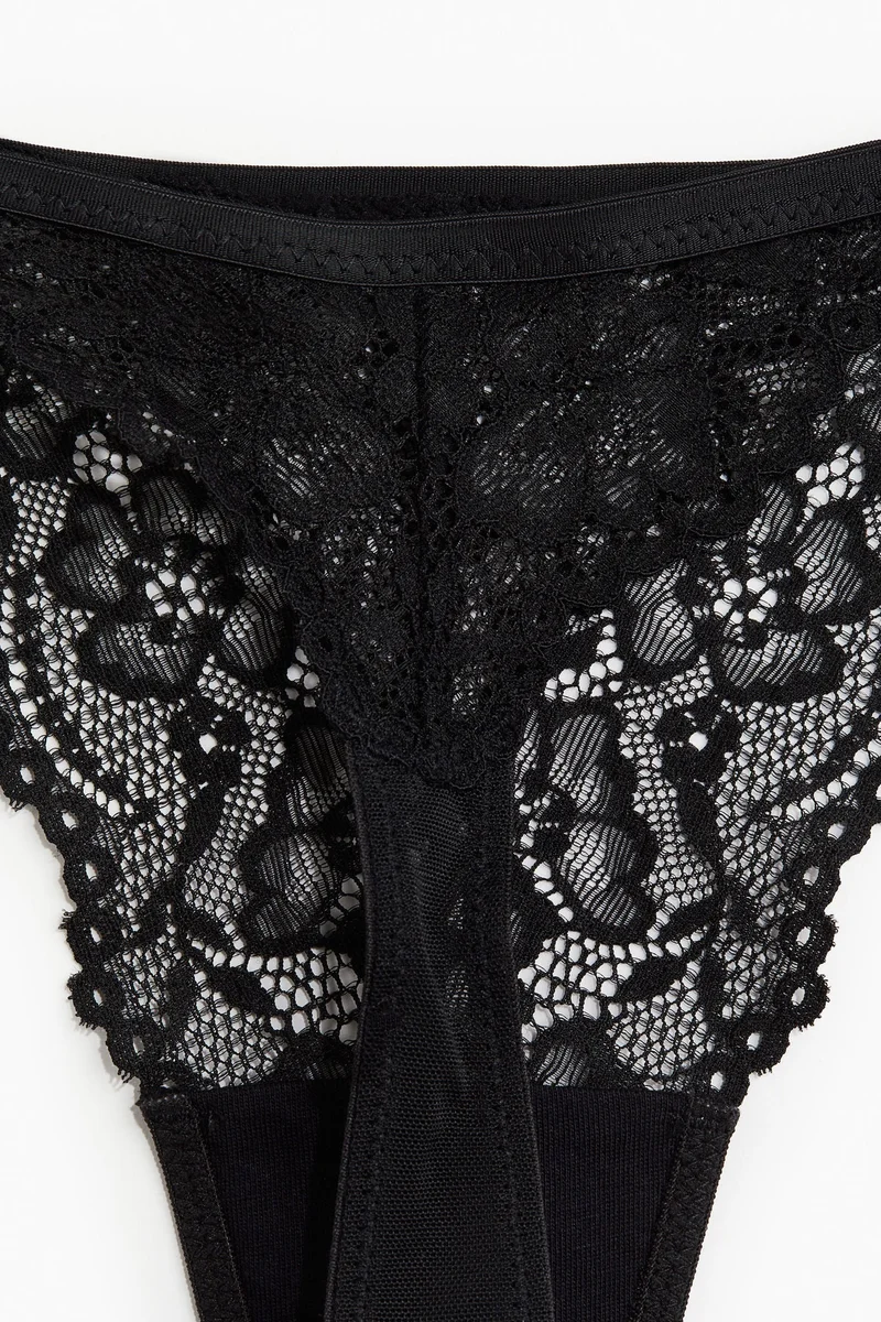H&M 3-Pack Lace Tanga Thong Briefs