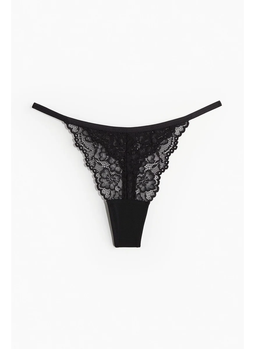 H&M 3-Pack Lace Tanga Thong Briefs