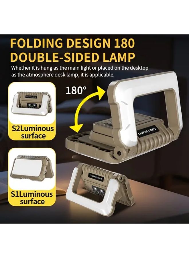 ABS Camping Light with Tripod Portable Hanging 4000mAh Battery USB Multi Function - Image 3